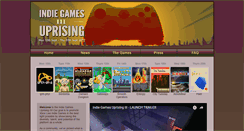 Desktop Screenshot of indiegames-uprising.com