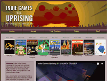 Tablet Screenshot of indiegames-uprising.com